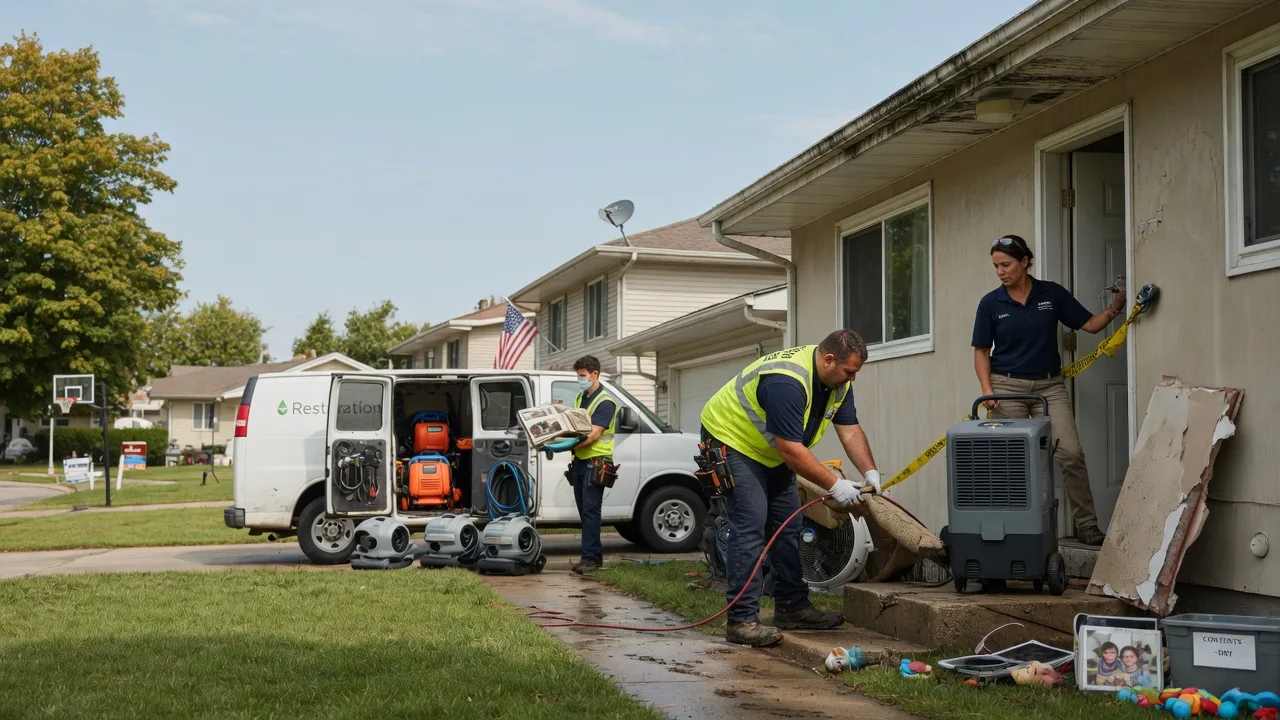 Water Damage Restoration in Little York, IL near me